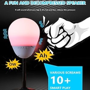 LED Colorful Desk Lamp Percussion Entertainment Decompression Toy Portable Bluetooth Speaker Touch Decompression Smart Light miniinthebox