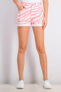 Womens Printed Short  Pink/White