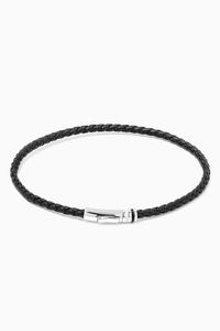 Juno Leather Bracelet in Sterling Silver