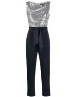 Lauren Ralph Lauren two-tone belted jumpsuit - Blue - thumbnail