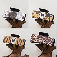 Western Hair Claw Clips Large Hairpins for Women Wood Printed Scottish Long Thick Hair Neutral Colors Appreciation Gifts Idea Teacher Nurse Mom Friends Teens Lightinthebox - thumbnail
