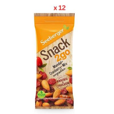 Seeberger Snack 2Go Mandel Cranberry Mix, 12X50G