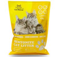 Cat Partner Bentonite Dust Free Clumping Litter - 10 L - Lemon