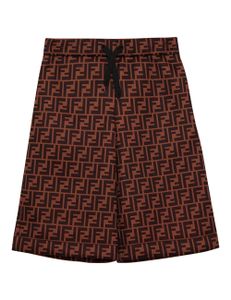 FF Logo Monogram Bermudas - Brown FF Logo Monogram Bermudas - Brown
