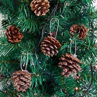 Christmas decorations Christmas tree pendants wreaths photography props hanging decorations large pine cones primary colors pine trees Lightinthebox - thumbnail