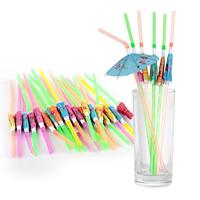 Party dining table decoration props small paper umbrellas fruit sticks bar umbrellas straws new models Lightinthebox