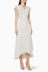 Cohline Spotted Wrap Dress