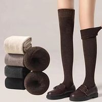 2PCS Thickened And Warm Long Socks Knee Length Socks Loop Long Socks Children's Autumn And Winter Plush Calf Socks miniinthebox