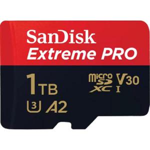 SanDisk Extreme Pro microSD UHS-I Card | 1TB | 200MB/s Read | 140MB/s Write | A2 Rated, V30, 4K UHD Ready