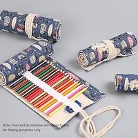 PencilCasePenPouchMarkerBag Multifunction Canvas for School Student Kids miniinthebox - thumbnail