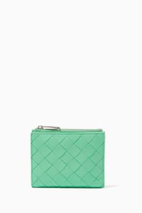 Mini Bi-fold Zip Wallet in Intrecciato Nappa