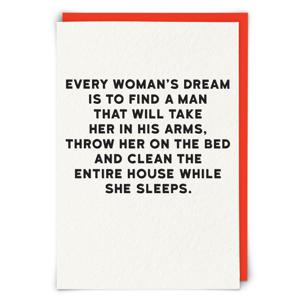 Redback Cards Womans Dream Greeeting Card (12 x 17cm)