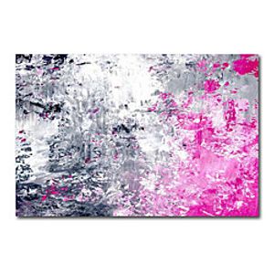 Oil Painting Handmade Hand Painted Wall Art Modern Abstract Particle Craft Painting Pink Bedroom Living Room Bar Club Home Decoration Dcor Stretched Frame Ready to Hang Lightinthebox