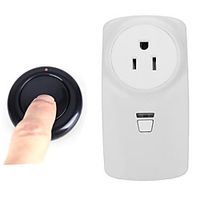 AC85V 110V 220V RF Wireless Remote control socket/Learning code relay receiver /10A relay /US Socket 433mhz miniinthebox - thumbnail
