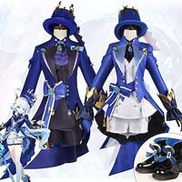 Inspired by Genshin Impact Focalors Anime Cosplay Costumes Japanese Halloween Cosplay Suits Long Sleeve Costume For Men's Women's Lightinthebox - thumbnail