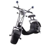 Megastar Megawheels Henry 70kmph Edward 60V Fat Tyre Harley Scooter, Black - HARLEY ED- BLK (UAE Delivery Only)