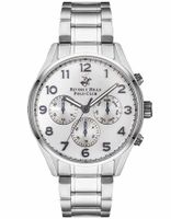 Beverly Hills Polo Club Men's Multi Function Silver V brush Dial Watch - BP3281X.330 Beverly Hills Polo Club Men's Multi Function Silver V brush Dial Watch - BP3281X.330