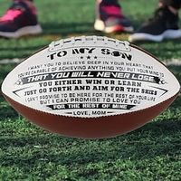 TO MY SONPrint Footballs For Outdoor Training AndRecreational Play With Official Standard Size Birthday Gift ForSon Super Foot Bowl Goods super bowl Lightinthebox - thumbnail