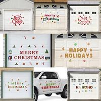 Christmas Party Magnetic Sticker Refrigerator Sticker Garage Door Decoration Pvc Wall Sticker Decoration miniinthebox - thumbnail