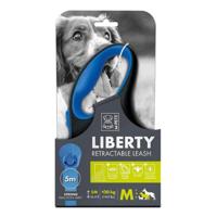 M-Pets Liberty Dog Retractable Leash Blue Medium