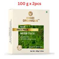 Khadi Organique Neem Tulsi Face Pack 100g (Pack Of 2)