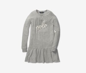 French Terry Graphic Dress  Grey Heather