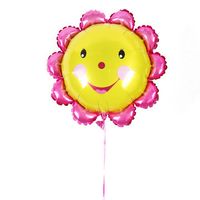 23 Inch Aluminum Foil Sunflower Balloon Smiling Face Balloons Birthday Party Decoration
