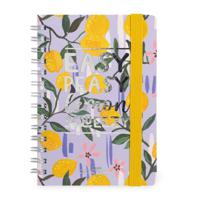 Legami 12-Month Diary - 2024 -Small Weekly Spiral Bound Diary - Lemon