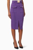 Utilitarian Pencil Skirt in Crêpe