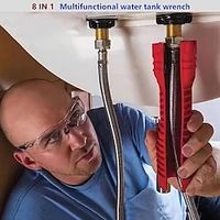 8 In 1 Multifunctional Sink Wrench Water Pipe Faucet Bathroom Installation Special Repair Tool Lightinthebox - thumbnail