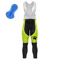 21Grams Men's Cycling Bib Tights Bike Bib Tights Quick Dry Moisture Wicking Sports Dog 3D Green Mountain Bike MTB Road Bike Cycling Clothing Apparel Bike Wear  Athleisure Lightinthebox - thumbnail