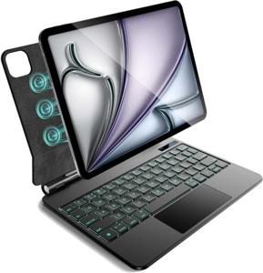 Protect iPad Pro 11-inch 2024 Magnetic Tablet Keyboard | Bluetooth With Trackpad | Backlit | Black | HL118-128S