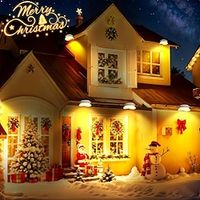 Solar Backyard Lights Outdoor Fence Light with 9 LED Waterproof Gutter Light for Eaves Garden Christmas Patio Landscape Decoration 1/4/6pcs miniinthebox - thumbnail