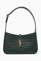 Le 5 À 7 Hobo Bag in Crocodile-embossed Shiny Leather - thumbnail