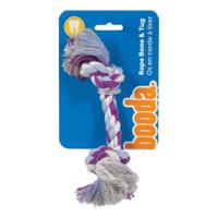 Booda Dog Toy 2Knot Rope Bone Extra-Small - Multicolor