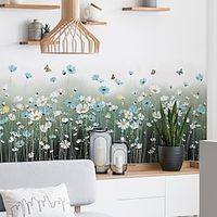 Wall Sticker Flower Butterfly Wall Corner Line And waistline Wall Sticker Living Room And Bedroom Decoration miniinthebox