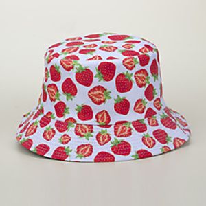 Men's Women's Fisherman Hat Hiking Cap 1 PCS Winter Outdoor Sunscreen Floral  Botanical Leaf Printing Cotton White Black Yellow for Fishing Beach Camping  Hiking  Caving Lightinthebox