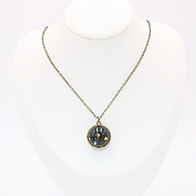 Women's Men's Pendant Necklace Necklace Classic Mini Dainty Unique Design Fashion Modern Resin Chrome Black 48 cm Necklace Jewelry 1pc For Street Carnival Holiday Club Festival / Charm Necklace miniinthebox