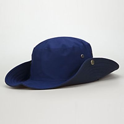 Adults' Wide Brim Sun Hat Fishing Hat Packable Breathable UV Protection Spring, Fall, Winter, Summer Cotton Hat for Athleisure Fishing Camping  Hiking / Solid Colored miniinthebox