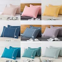 Non Slip And Non Peeling Pillowcase Made Of 100% Cotton Gauze One Piece Simple Nordic Button High Towel Material Pillowcase miniinthebox - thumbnail
