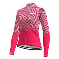 21Grams Women's Long Sleeve Cycling Jersey Spandex Polyester Rose Red Funny Bike Top Mountain Bike MTB Road Bike Cycling Quick Dry Moisture Wicking Breathable Sports Clothing Apparel / Stretchy miniinthebox - thumbnail
