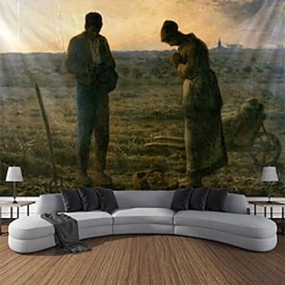 Jean-François MilletPainting Hanging Tapestry Wall Art Large Tapestry Mural Decor Photograph Backdrop Blanket Curtain Home Bedroom Living Room Decoration miniinthebox