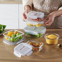 High Borosilicate Glass Lunch Box Meal Prep Containers Glass Food Storage Containers With Lids Kitchen Storage Organization Lightinthebox