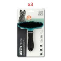 M-Pets Double Sided Slicker Brush (Pack of 3)