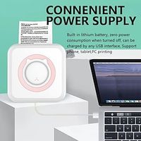 C15 Pocket Printer, Thermal Mini Printer Inkless Printer White Printing Phone Printer Compatible with iOS, Multi-purpose Wireless Pocket Printer for Photo Label Memo miniinthebox - thumbnail