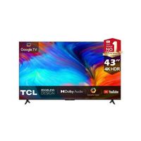 TCL 43 Inch Ultra HD 4K Smart Google TV | Onkyo Sound | Dolby Audio | 43P637