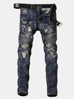 Holes Hip-hop Slim Fit Jeans