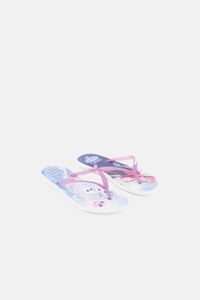 Kids Girls Slim Frozen Slippers  White