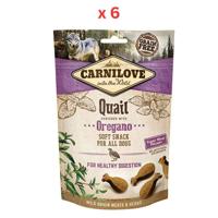 Carnilove Quail enriched with Oregano Soft Snack for Dogs 200g Pack Of 6