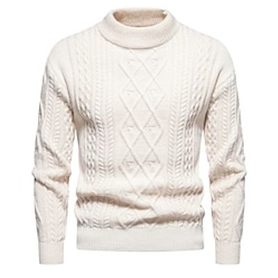 Men's Sweater Pullover Ribbed Knit Tunic Knitted Jacquard Solid Plain Color Crew Neck Keep Warm Modern Contemporary Daily Wear Going out Clothing Apparel Bishop Sleeve Fall Winter Black Blue S M L Lightinthebox Men's Sweater Pullover Ribbed Knit Tunic Knitted Jacquard Solid Plain Color Crew Neck Keep Warm Modern Contemporary Daily Wear Going out Clothing Apparel Bishop Sleeve Fall Winter Black Blue S M L Lightinthebox